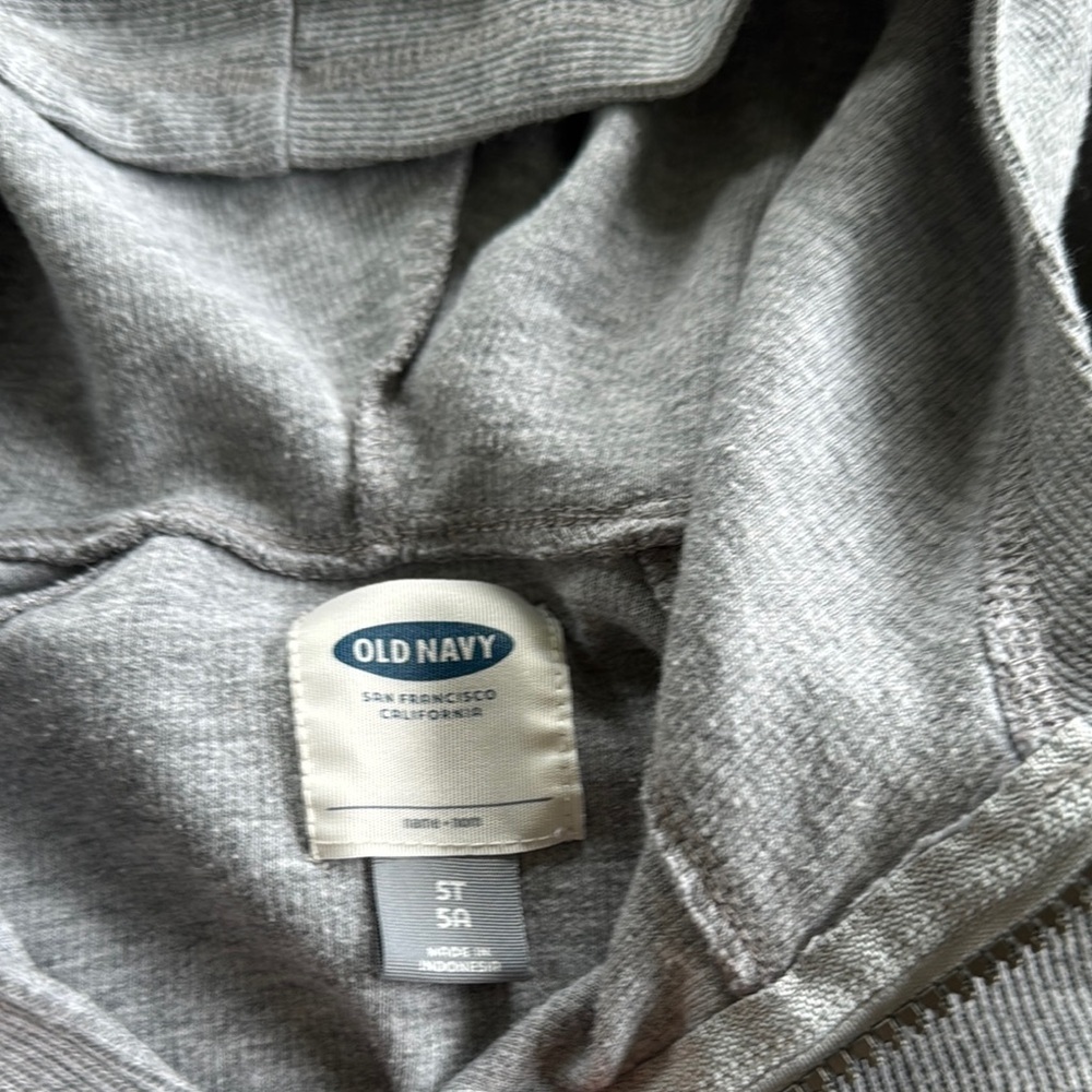 Old Navy Heather Gray Hoodie - Picture 2 of 2